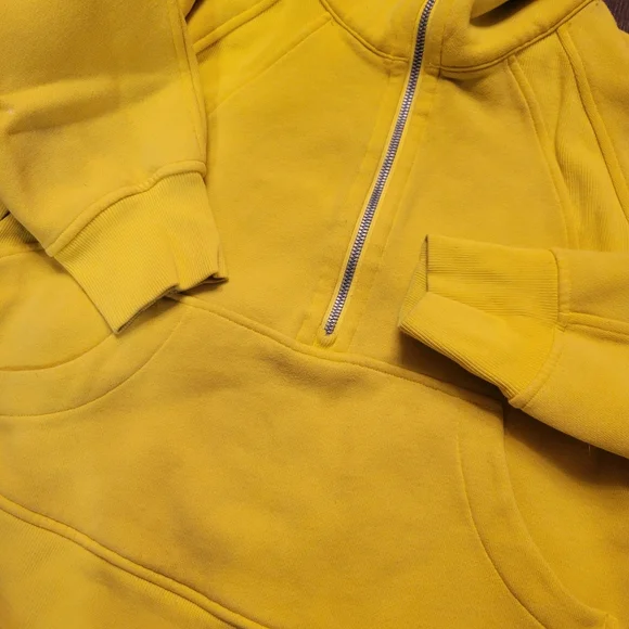 Lululemon Scuba Oversized Funnel-Neck Half Zip Soleil Yellow XS S - Picture 3 of 8